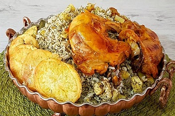 سیب‌ پلو کرمانشاهی