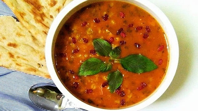 سوپ جو با جو پَرک