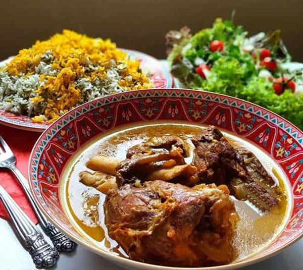 طرز تهیه چلو ماهیچه زعفرانی